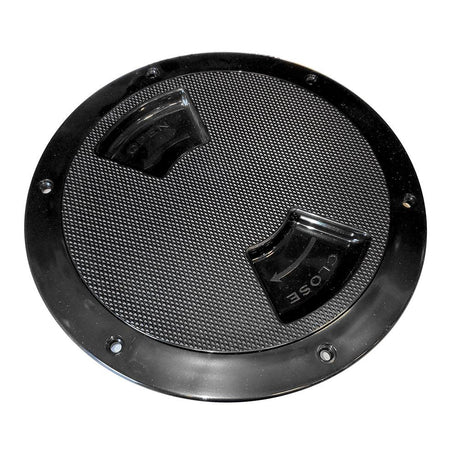 Sea-Dog Textured Quarter Turn Deck Plate - Black - 8" - Kesper Supply