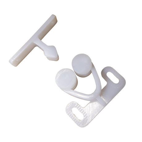 Sea-Dog Twin Roller Door Catch - White - Kesper Supply