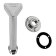 Seaview Polished Stainless Steel Vault Pro - Center Drain Plug & Garboard Assembly - Kesper Supply