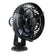 SEEKR by Caframo Kona 817 24V 3-Speed 7" Waterproof Fan - Black - Kesper Supply