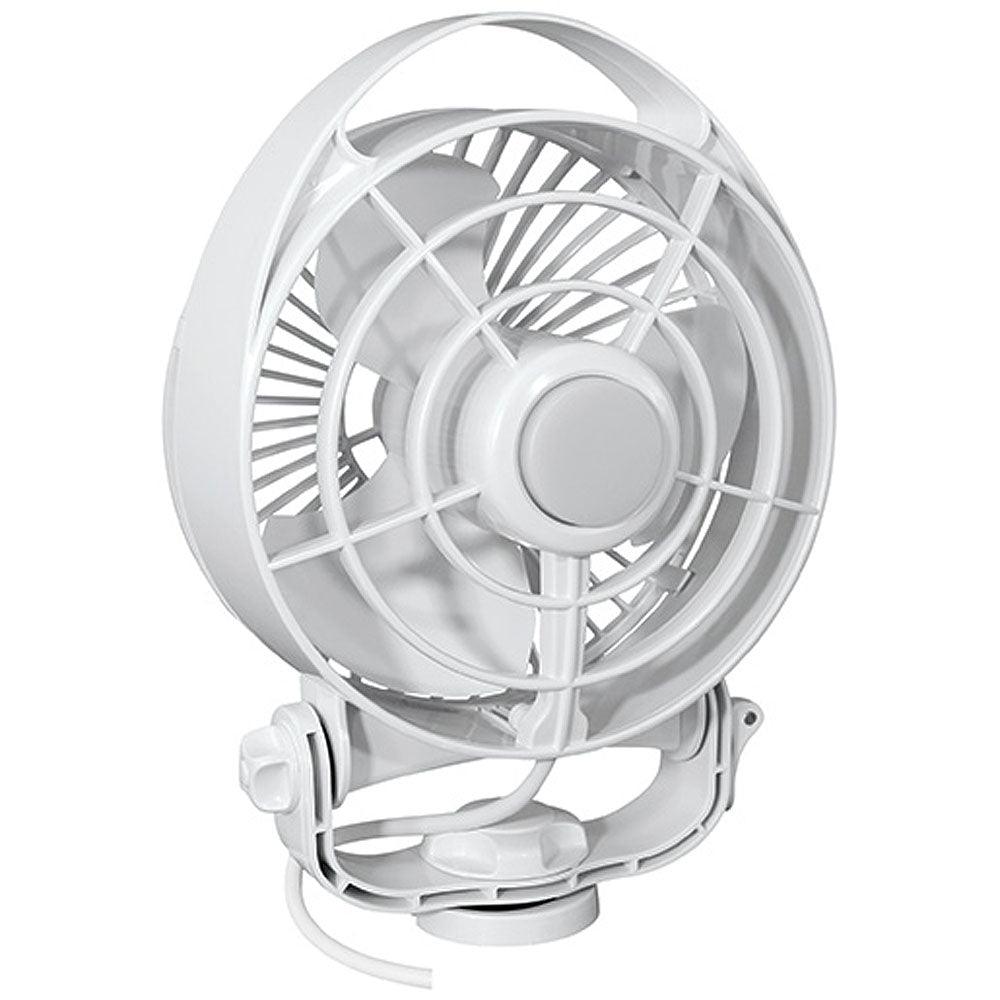 SEEKR by Caframo Maestro 12V 3-Speed 6" Marine Fan w/LED Light - White - Kesper Supply