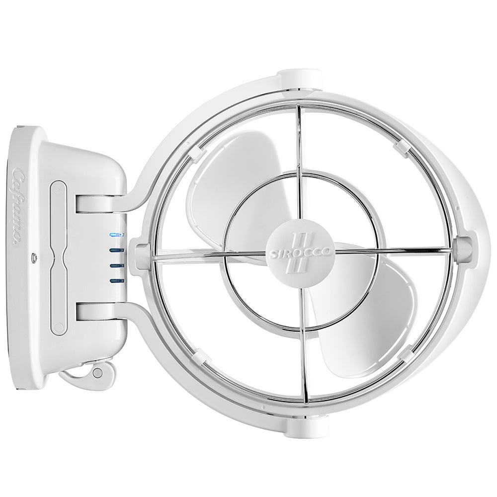 SEEKR by Caframo Sirocco II 3-Speed 7" Gimbal Fan - White - 12-24V - Kesper Supply