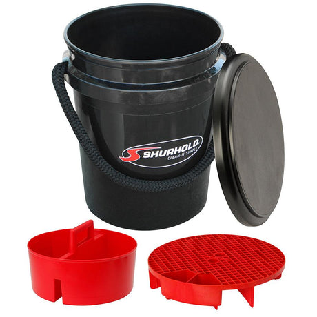 Shurhold One Bucket Kit - 5 Gallon - Black - Kesper Supply