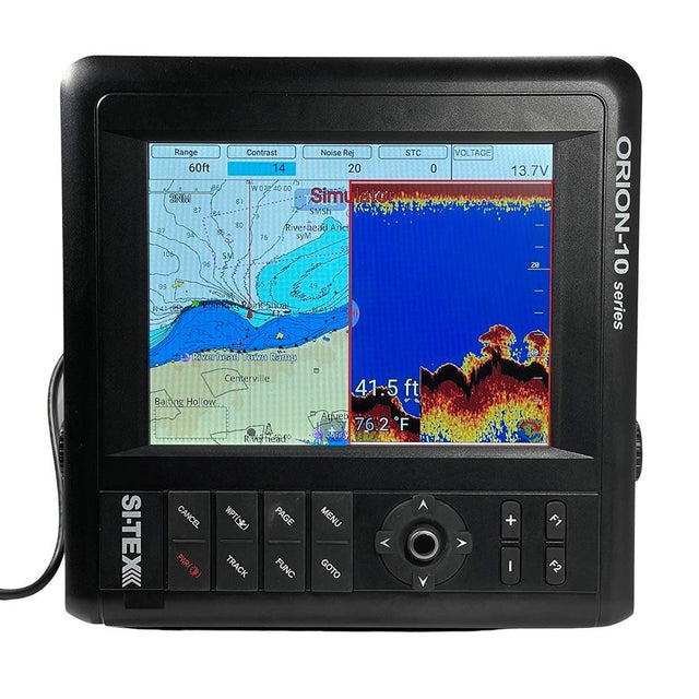 SI-TEX 10" Chartplotter System w/Internal GPS & C-MAP 4D Card - Kesper Supply