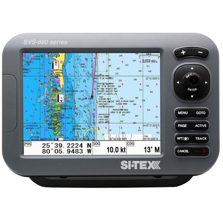 SI-TEX GPS Chart-Dual Frequency 600W Sonar System - 8" Color LCD w/Internal & External GPS Antenna & C-MAP 4D Card - Kesper Supply