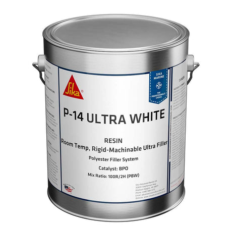 Sika SikaBiresin AP014 Polyester Fairing Compound White Gallon Can BPO Hardener Required - Kesper Supply