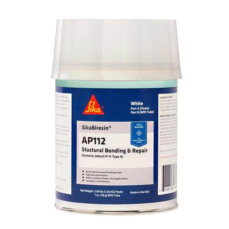Sika SikaBiresin AP112 + BPO Cream Hardener - White - Quart - Kesper Supply