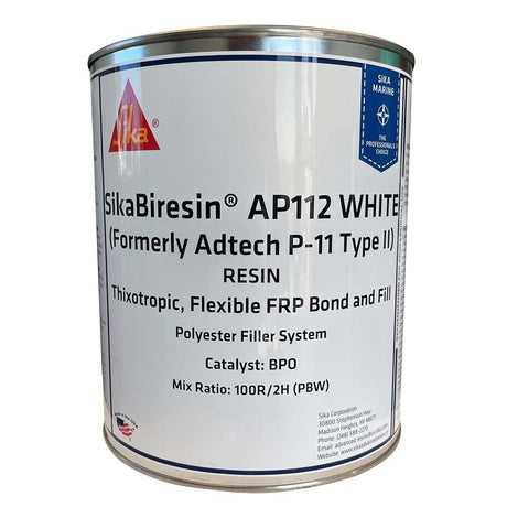 Sika SikaBiresin AP112 White Gallon BPO Hardener Required - Kesper Supply