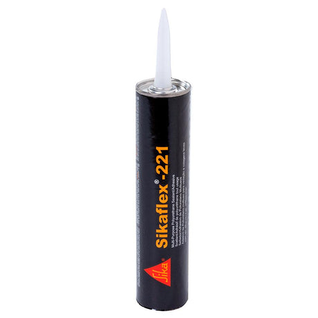 Sika Sikaflex 221 Multi-Purpose Polyurethane Sealant/Adhesive - 10.3oz (300ml) Cartridge - White - Kesper Supply