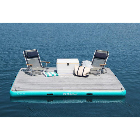 Solstice Watersports 10' x 8' Luxe Dock w/Traction Pad & Ladder - Kesper Supply