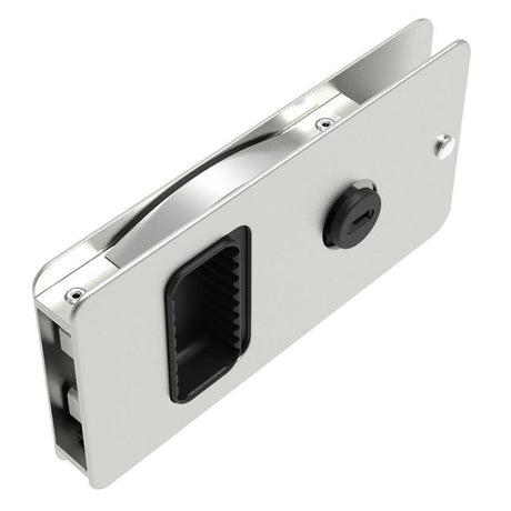 Southco Flush Sliding Door Latch - Square - Aluminum - Kesper Supply