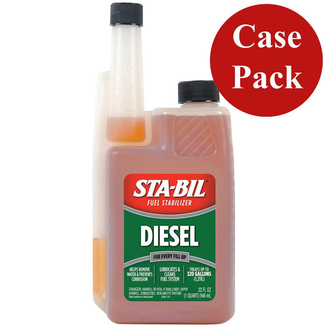 STA-BIL Diesel Formula Fuel Stabilizer & Performance Improver - 32oz *Case of 4* - Kesper Supply