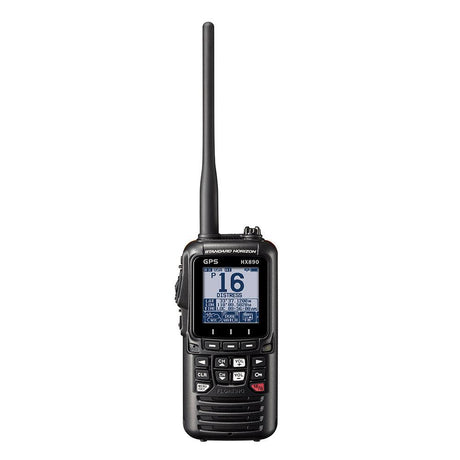 Standard Horizon HX890 Floating 6 Watt Class H DSC Handheld VHF/GPS - Black - Kesper Supply