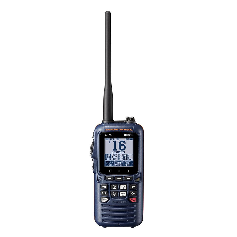 Standard Horizon HX890 Floating 6 Watt Class H DSC Handheld VHF/GPS - Navy Blue - Kesper Supply
