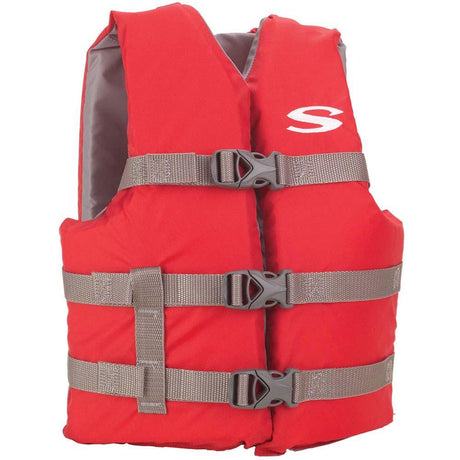 Stearns Youth Classic Vest Life Jacket - 50-90lbs - Red/Grey - Kesper Supply
