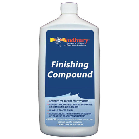 Sudbury Finishing Compound - 32oz Liquid - Kesper Supply