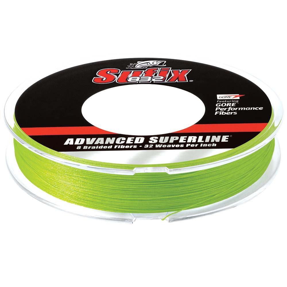 Sufix 832 Advanced Superline Braid - 10lb - Neon Lime - 300 yds - Kesper Supply