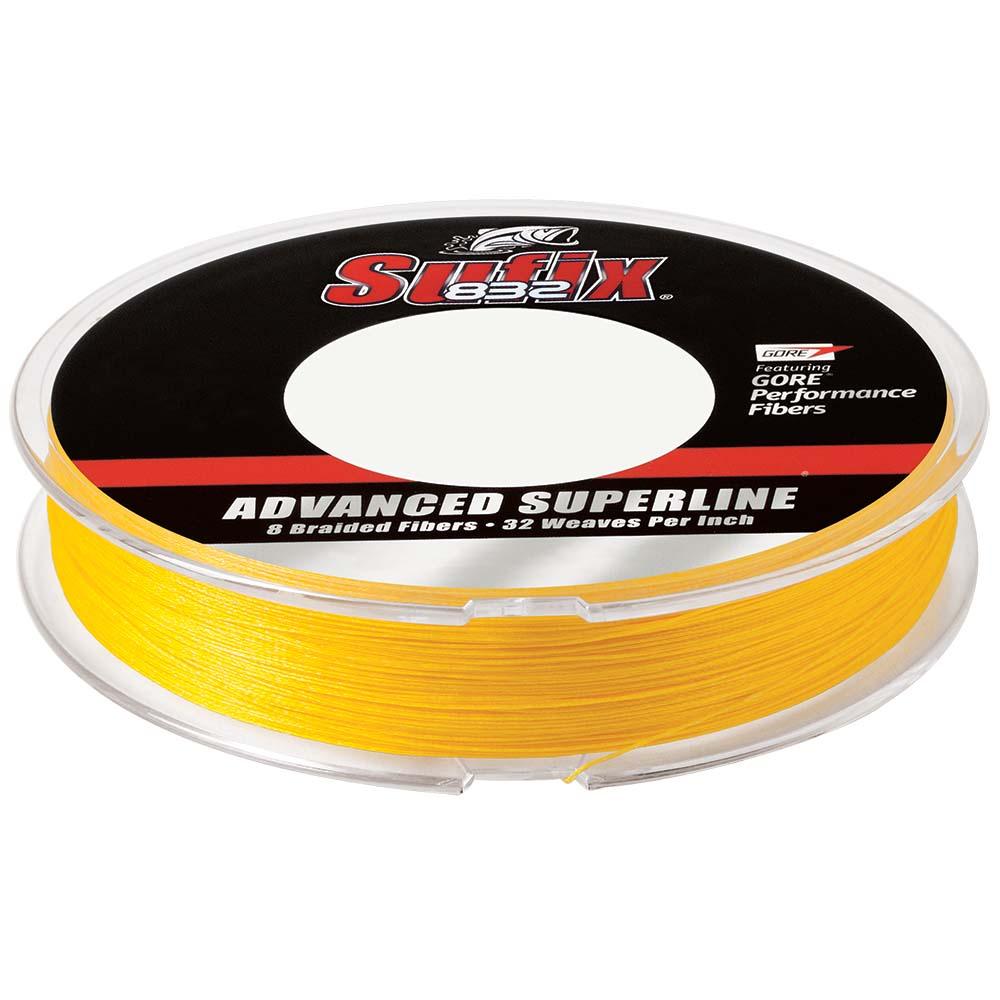 Sufix 832 Advanced Superline Braid - 6lb - Hi-Vis Yellow - 150 yds - Kesper Supply