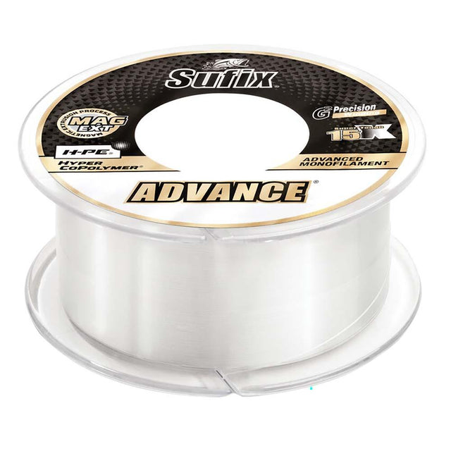 Sufix Advance Monofilament - 10lb - Clear - 330 yds - Kesper Supply