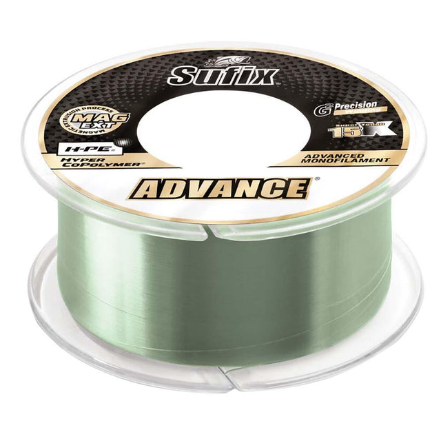 Sufix Advance Monofilament - 17lb - Low-Vis Green - 330 yds - Kesper Supply