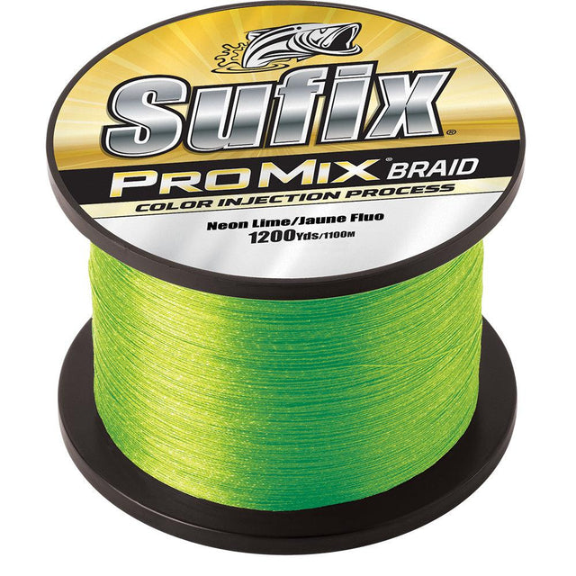Sufix ProMix Braid - 10lb - Neon Lime - 1200 yds - Kesper Supply