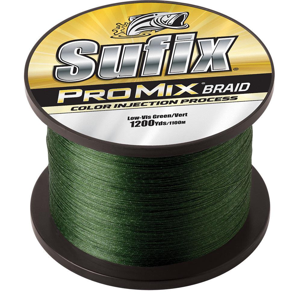 Sufix ProMix Braid - 65lb - Low-Vis Green - 1200 yds - Kesper Supply