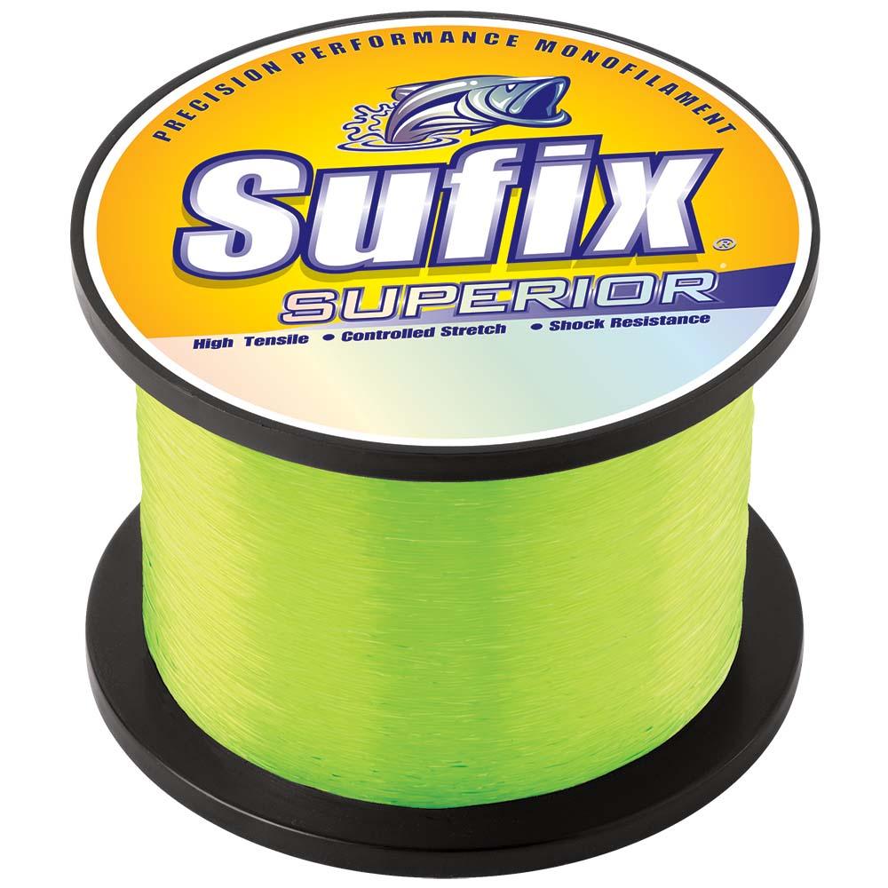 Sufix Superior Hi-Vis Yellow Monofilament - 40lb - 370 yds - Kesper Supply