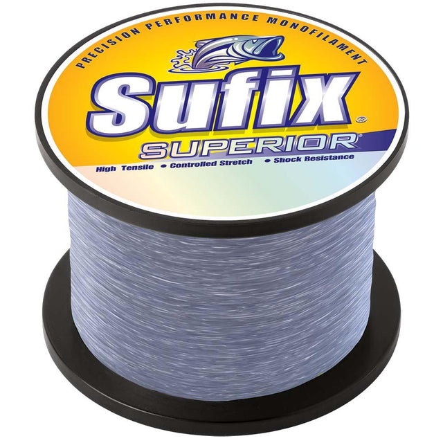 Sufix Superior Smoke Blue Monofilament - 25lb - 4710 yds - Kesper Supply