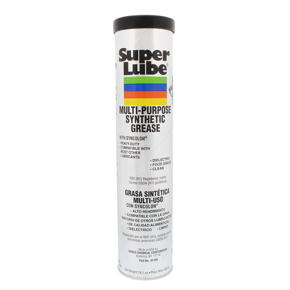 Super Lube Multi-Purpose Synthetic Grease w/Syncolon - 14.1oz Cartridge - Kesper Supply