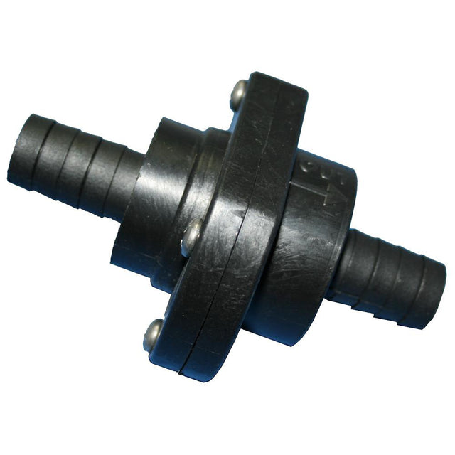 T-H Marine Double Barb Inline Scupper Check Valve - 3/4" - Black - Kesper Supply