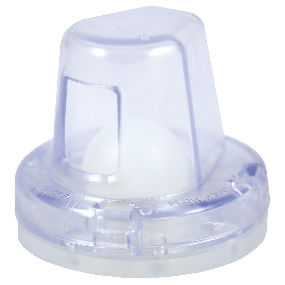 T-H Marine Flow-Max Ball Scupper - Clear - Kesper Supply