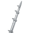 TACO 12' Silver/Silver Center Rigger Pole - 1-1/8" Diameter - Kesper Supply