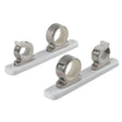 TACO 2-Rod Hanger w/Poly Rack - Polished Stainless Steel - Kesper Supply