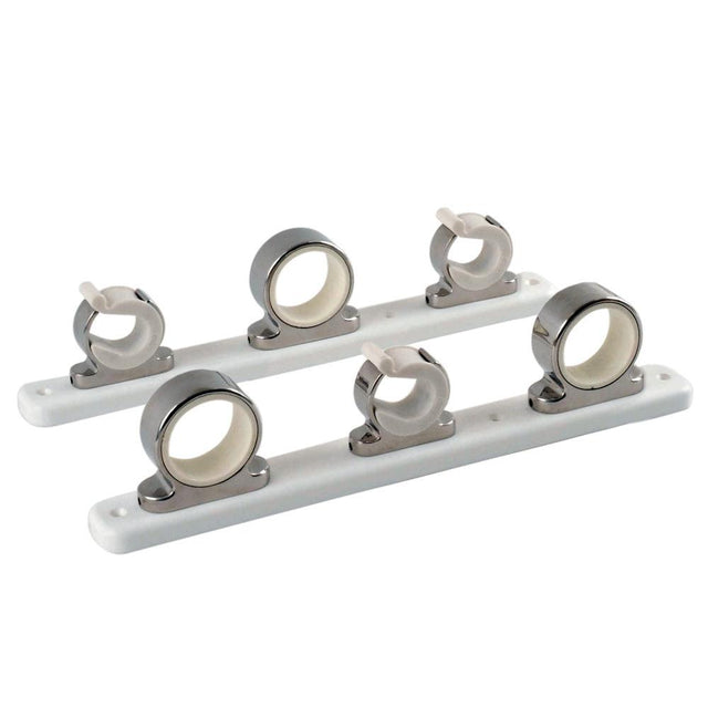 TACO 3-Rod Hanger w/Poly Rack - Polished Stainless Steel - Kesper Supply