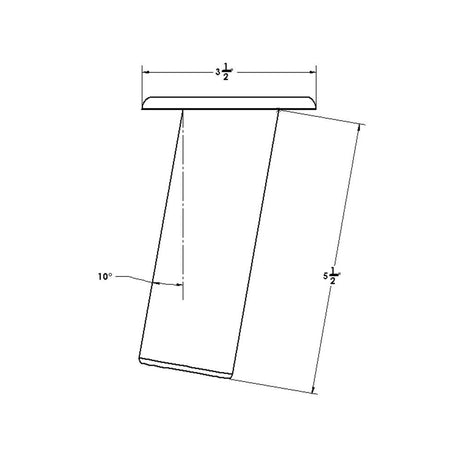 TACO Flush Mount Rod Holder 10° - Deluxe Anodized Finish - Kesper Supply