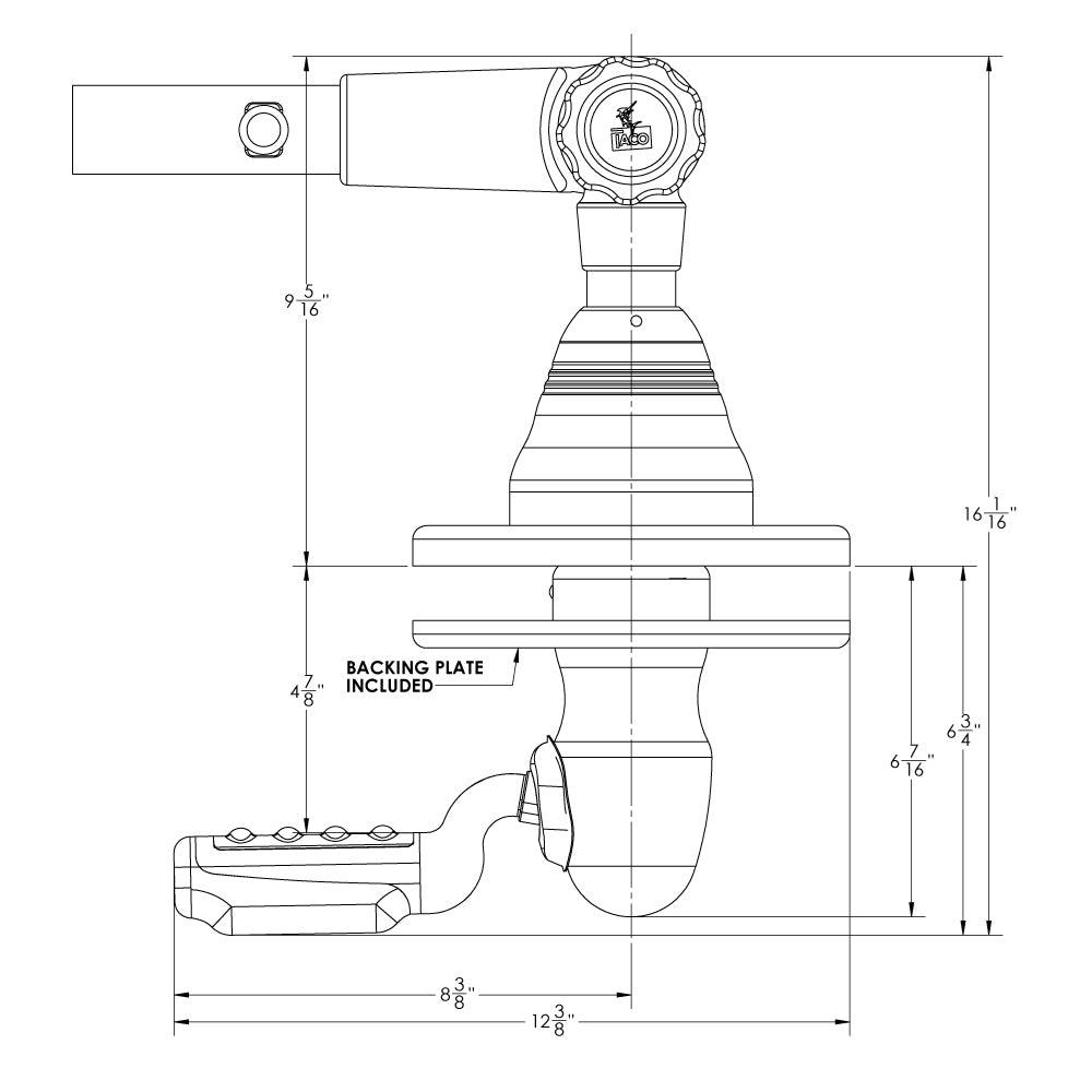 TACO Grand Slam 400 Outrigger Top Mount - Pair - Kesper Supply