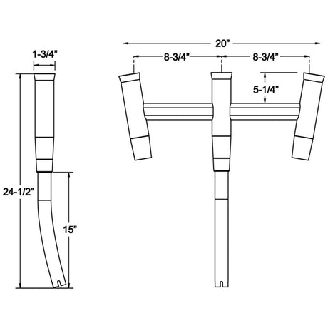 TACO Kite Fishing 3-Rod Cluster - Kesper Supply