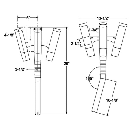 TACO Olympic 5-Rod Holder Cluster - Kesper Supply