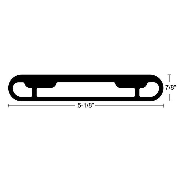 TACO T-Top Extrusion Plate Pre-Drilled f/Grand Slams - 30" - Pair - Kesper Supply