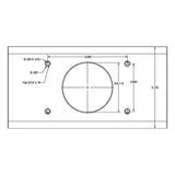 TACO T-Top Extrusion Plate Pre-Drilled for Grand Slams - 20" - Pair - Kesper Supply