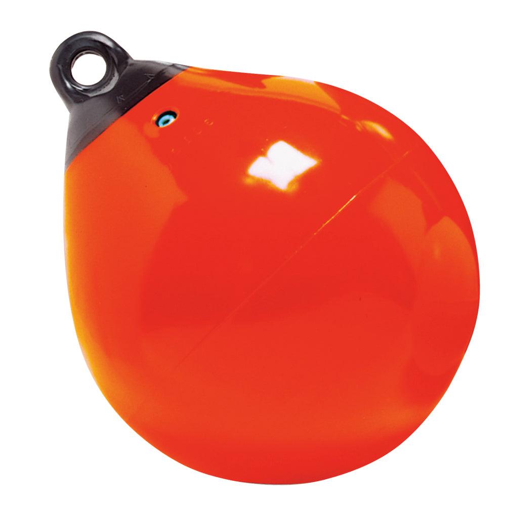 Taylor Made 15" Tuff End Inflatable Vinyl Buoy - Orange - Kesper Supply