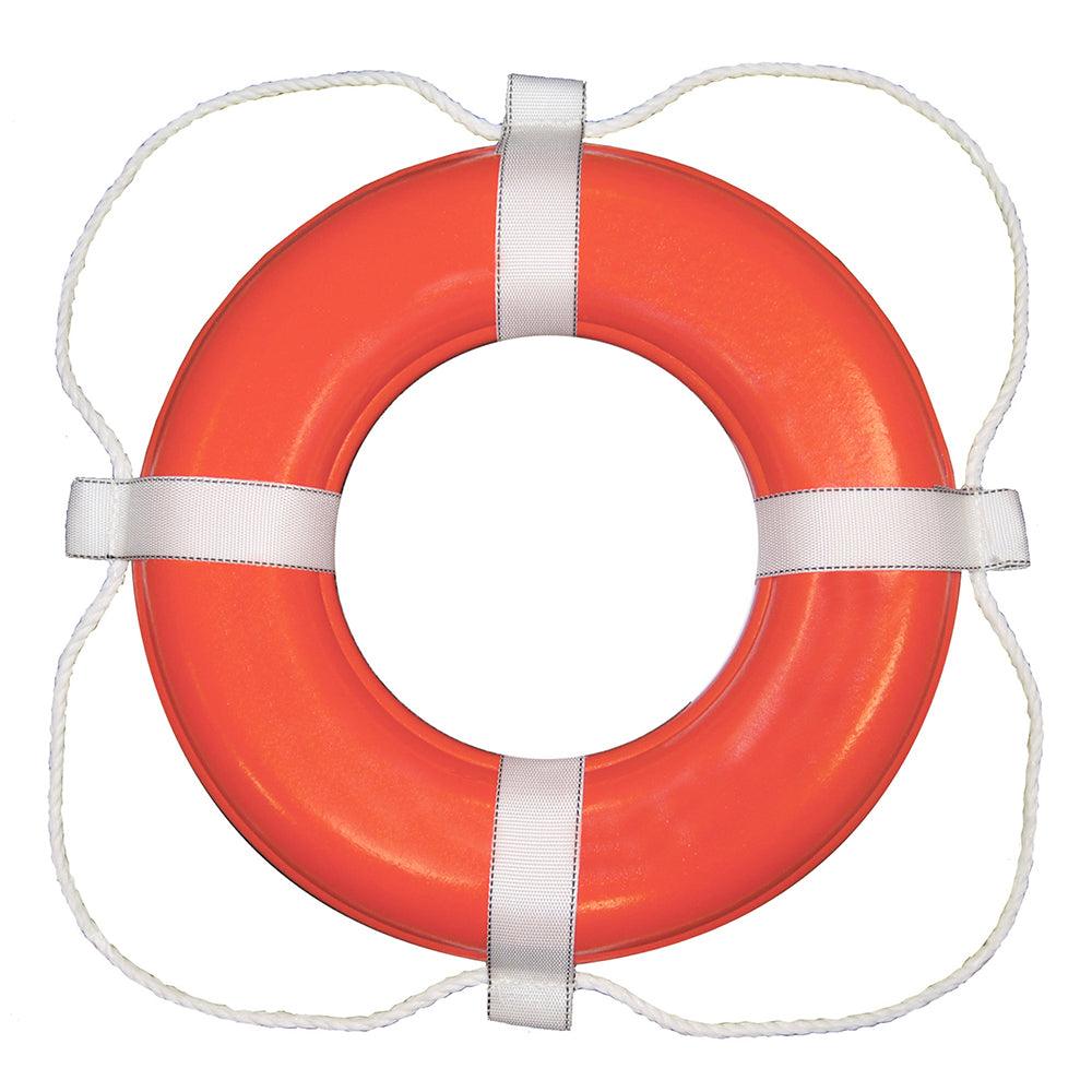 Taylor Made Foam Ring Buoy - 20" - Orange w/White Grab Line - Kesper Supply