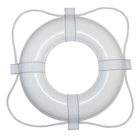 Taylor Made Foam Ring Buoy - 20" - White w/White Grab Line - Kesper Supply