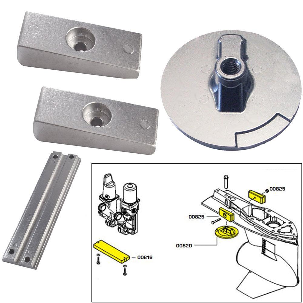 Tecnoseal Anode Kit w/Hardware - Mercury Verado 4 - Aluminum - Kesper Supply