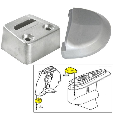 Tecnoseal Anode Kit w/Hardware - Volvo SX - Magnesium - Kesper Supply