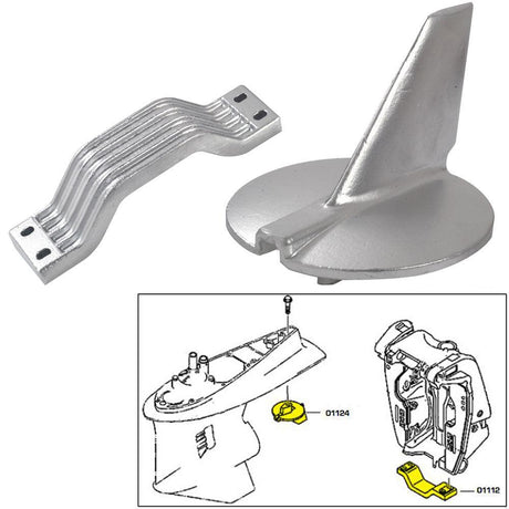 Tecnoseal Anode Kit - Yamaha 200-250HP - Zinc - Kesper Supply