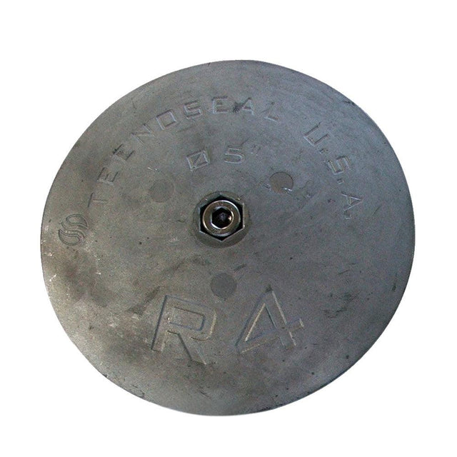 Tecnoseal R4 Rudder Anode - Zinc - 5" Diameter x 5/8" Thickness - Kesper Supply