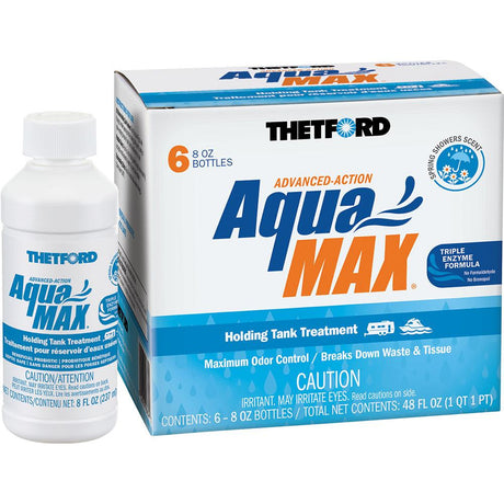 Thetford AquaMax Holding Tank Treatment - 6-Pack - 8oz Liquid - Spring Shower Scent - Kesper Supply