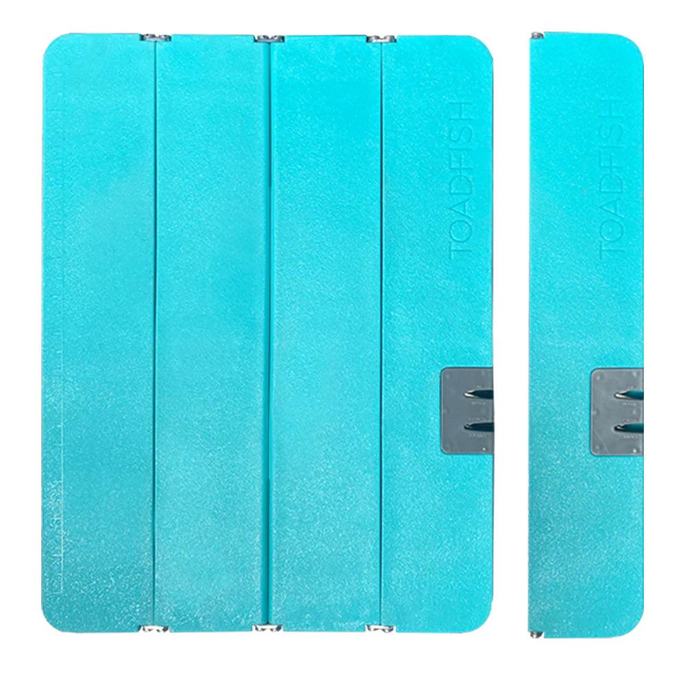 Toadfish XL Stowaway Folding Cutting Board w/Built-In Knife Sharpener - Teal - Kesper Supply