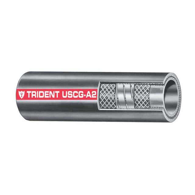 Trident Marine 1-1/2" x 50' Coil Type A2 Fuel Fill Hose - Kesper Supply